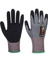 Guante de nitrilo esponjoso ct hr gris/negro