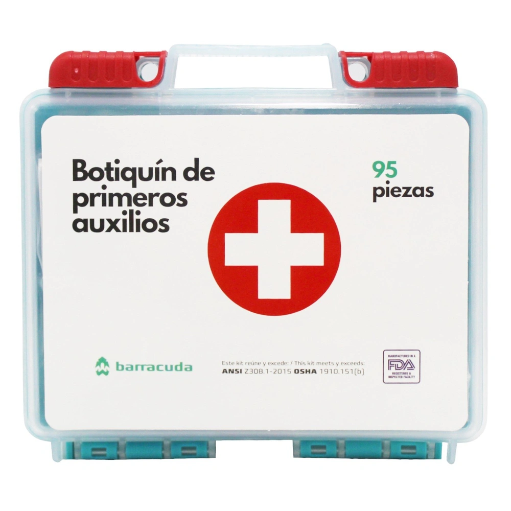 Botiquín Primeros Auxilio Barracuda 95 pcs
