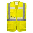 Chaleco reflectivo glowtex ezee zip ejecutivo amarillo