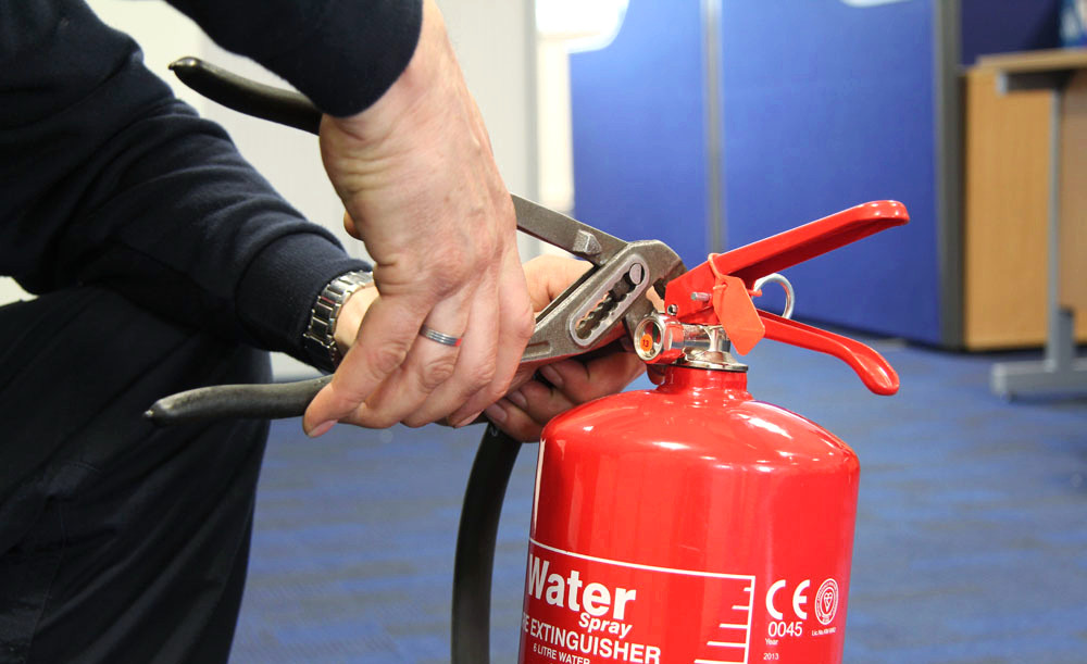 Rellenado de extintor